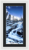 Snowy Falls By Brad Scott - Framed Print