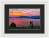 South Lake Tahoe Sunset By Brad Scott - Framed Print