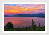 South Lake Tahoe Sunset By Brad Scott - Framed Print