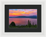 South Lake Tahoe Sunset By Brad Scott - Framed Print
