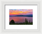 South Lake Tahoe Sunset By Brad Scott - Framed Print