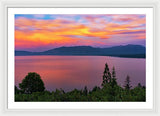 South Lake Tahoe Sunset By Brad Scott - Framed Print