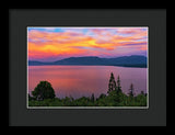 South Lake Tahoe Sunset By Brad Scott - Framed Print