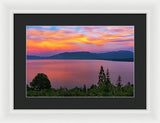 South Lake Tahoe Sunset By Brad Scott - Framed Print