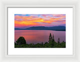 South Lake Tahoe Sunset By Brad Scott - Framed Print