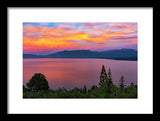 South Lake Tahoe Sunset By Brad Scott - Framed Print