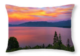 South Lake Tahoe Sunset By Brad Scott - Throw Pillow