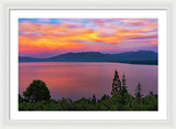 South Lake Tahoe Sunset By Brad Scott - Framed Print