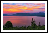 South Lake Tahoe Sunset By Brad Scott - Framed Print