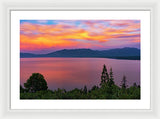 South Lake Tahoe Sunset By Brad Scott - Framed Print
