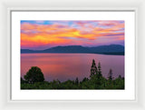 South Lake Tahoe Sunset By Brad Scott - Framed Print