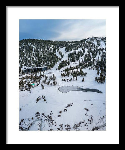 Squaw Valley Meadow Aerial - Framed Print by Brad Scott