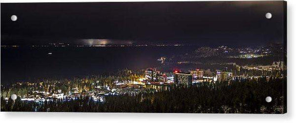 Storm Over The City - Acrylic Print
