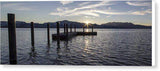 Sun Burst Over Mt Tallac - Canvas Print-20.000" x 7.375"-Lake Tahoe Prints