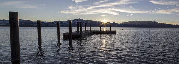 Sun Burst Over Mt Tallac - Art Print