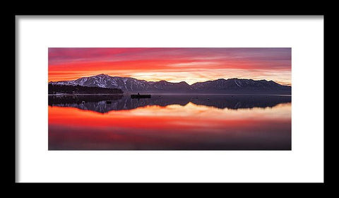 Tahoe Aglow by Brad Scott - Framed Print