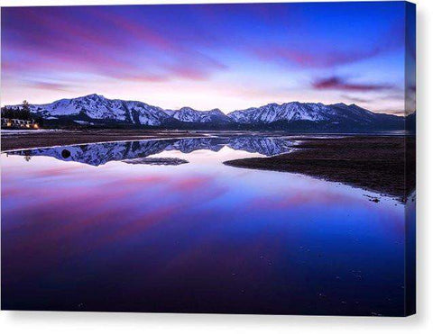 Tahoe Reflections - Lake Tahoe Ca - Canvas Print-10.000" x 6.625"-Lake Tahoe Prints