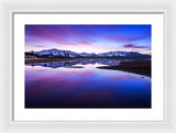Tahoe Reflections - Lake Tahoe Ca - Framed Print