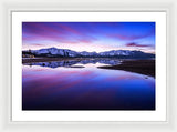 Tahoe Reflections - Lake Tahoe Ca - Framed Print