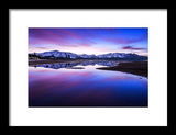 Tahoe Reflections - Lake Tahoe Ca - Framed Print
