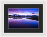 Tahoe Reflections - Lake Tahoe Ca - Framed Print