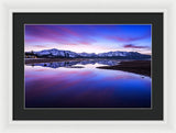 Tahoe Reflections - Lake Tahoe Ca - Framed Print