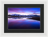 Tahoe Reflections - Lake Tahoe Ca - Framed Print