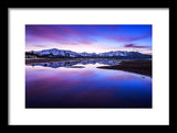 Tahoe Reflections - Lake Tahoe Ca - Framed Print