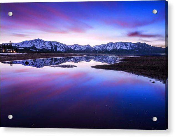 Tahoe Reflections - Lake Tahoe Ca - Acrylic Print