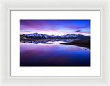 Tahoe Reflections - Lake Tahoe Ca - Framed Print