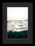 Tahoe Shimmering smoke - Framed Print