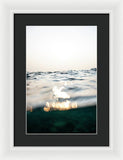 Tahoe Shimmering smoke - Framed Print