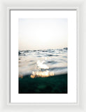 Tahoe Shimmering smoke - Framed Print