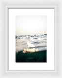 Tahoe Shimmering smoke - Framed Print