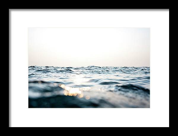 Tahoe Smokey Waters - Framed Print