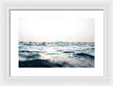 Tahoe Smokey Waters - Framed Print