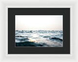 Tahoe Smokey Waters - Framed Print
