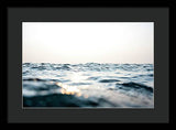 Tahoe Smokey Waters - Framed Print