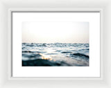 Tahoe Smokey Waters - Framed Print