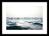Tahoe Smokey Waters - Framed Print