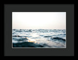 Tahoe Smokey Waters - Framed Print