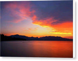 Tallac On Fire - Canvas Print-10.000" x 6.625"-Lake Tahoe Prints