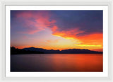 Tallac On Fire - Framed Print