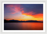 Tallac On Fire - Framed Print