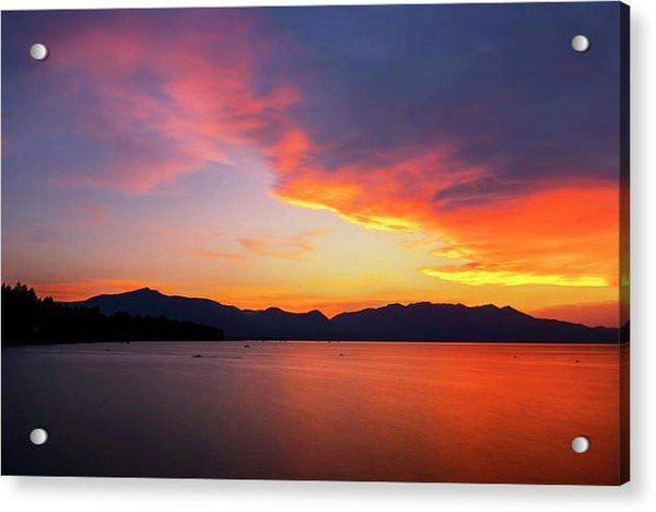 Tallac On Fire - Acrylic Print