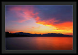 Tallac On Fire - Framed Print