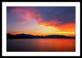 Tallac On Fire - Framed Print