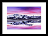 Tallac Reflections, Lake Tahoe - Framed Print