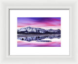Tallac Reflections, Lake Tahoe - Framed Print