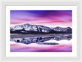 Tallac Reflections, Lake Tahoe - Framed Print